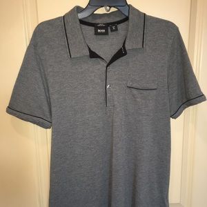 A Boss of a Polo - Hugo Boss Grey Pima Cotton Shirt